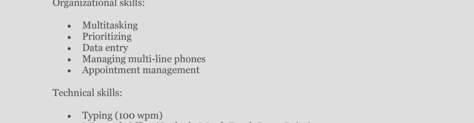 How to Write a Perfect Receptionist Resume (Examples Included)